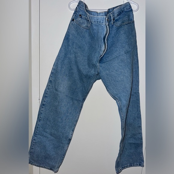 Wrangler Denim Blue Jeans 42 X 30 - Picture 1 of 2